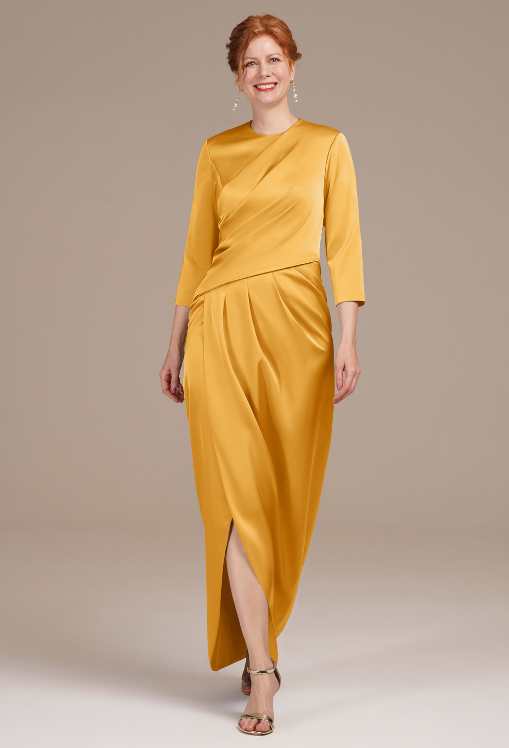 AW Petunia Mango  Mother of the Bride Dresses